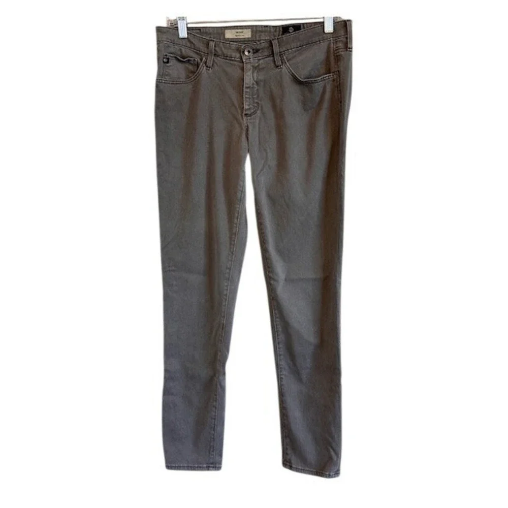 AG Adriano‎ Goldschmied Women's The Stilt Cigarette Leg Taupe Jeans 29R